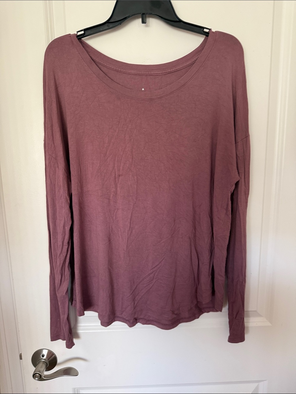 a new day Long-Sleeve Scoop Neck Top - Mauve